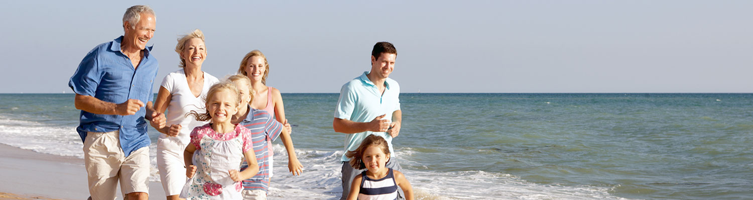 Attractive couple on beach