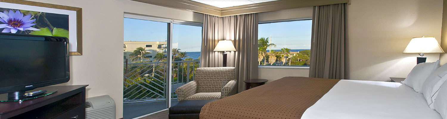 Corner room with ocean view